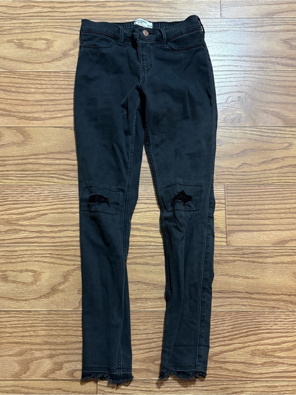Abercrombie Kids Black Pull On Stretch Jeggings Girls 13/14
